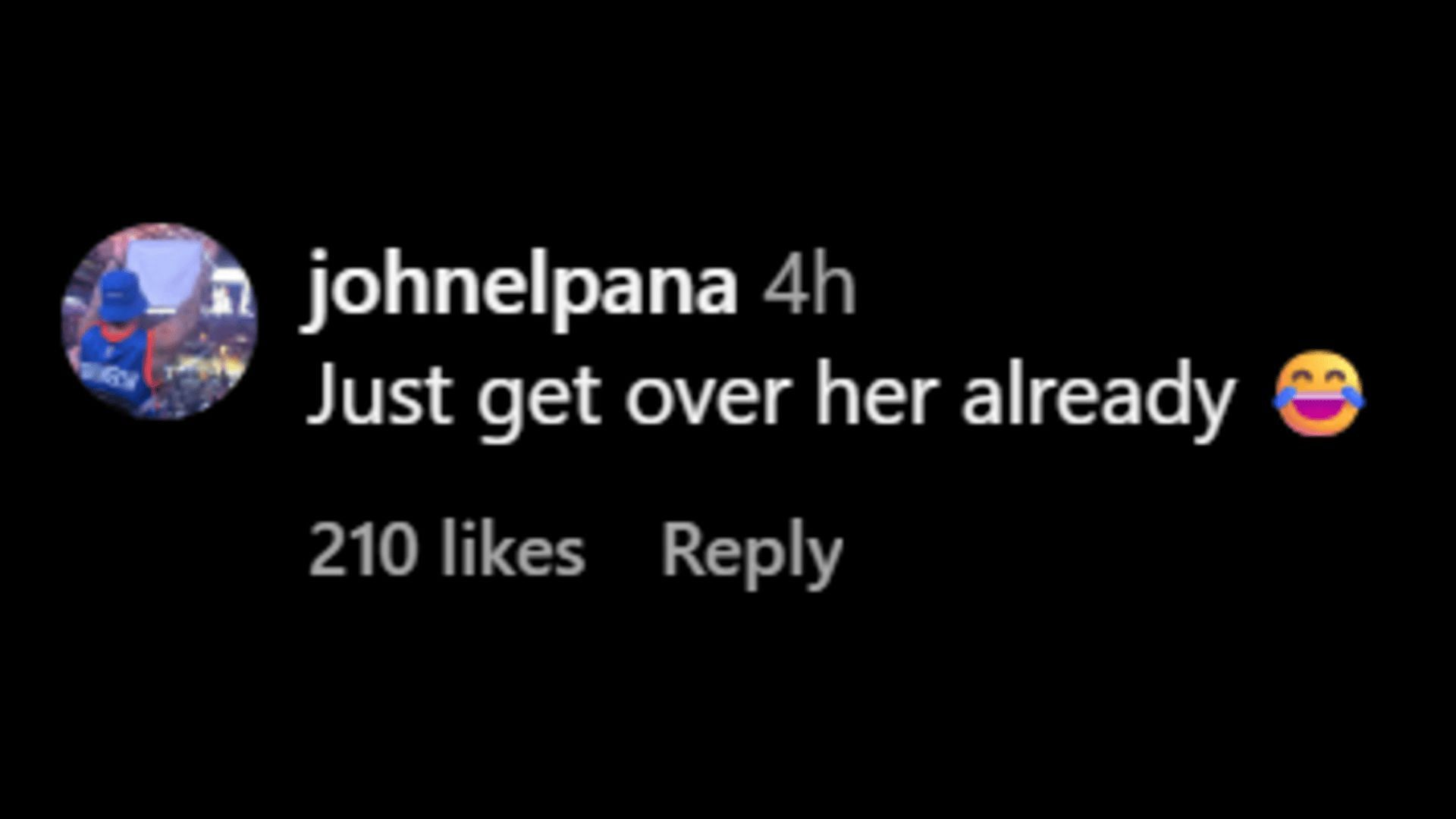 A netizen asks Offset to get over Cardi B. (Image via Instagram)